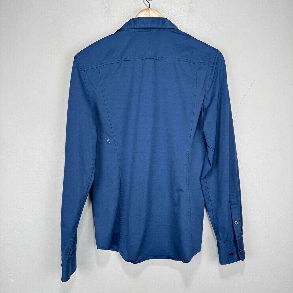 Kit and Ace Performance Button Shirt Men XS Extra Small‎ Navy Blue Wicking - Picture 5 of 8